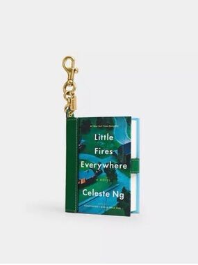 NWT Coach Book Bag Charm - Little Fires Everywhere By Celeste Ng